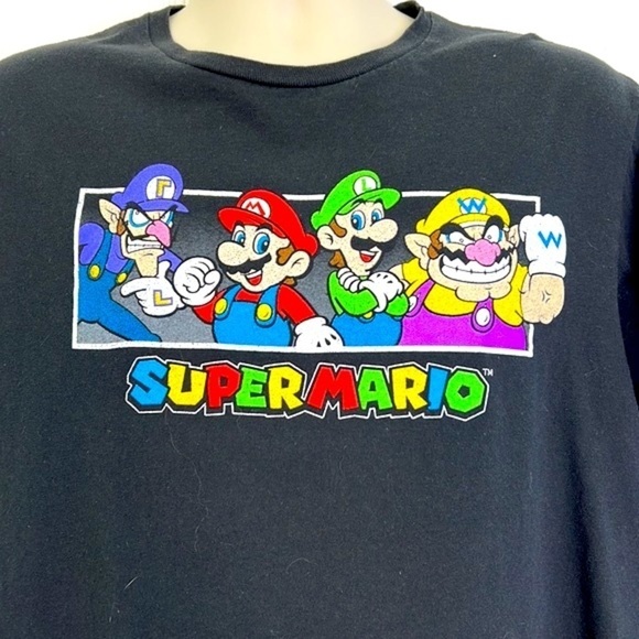 Super Mario - Nintendo Super Mario Brothers Short Sleeve Graphic T Size Large - Picture 3 of 8